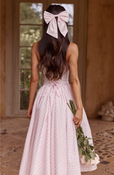 Fioreclo Mitza Bow in Blush Gingham