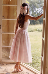 Fioreclo Mitza Bow in Blush Gingham