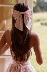 Fioreclo Mitza Bow in Blush Gingham