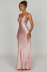 Fioreclo Myriam Maxi Dress in Blush