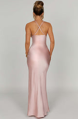 Fioreclo Myriam Maxi Dress in Blush