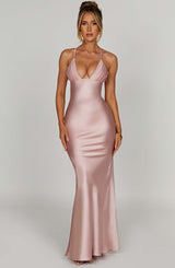 Fioreclo Myriam Maxi Dress in Blush