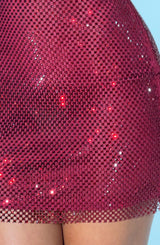 Fioreclo Petrella Mini Dress in Wine