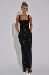 Fioreclo Petrine Maxi Dress in Black