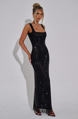 Fioreclo Petrine Maxi Dress in Black