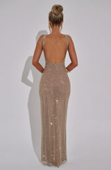 Fioreclo Petrine Maxi Dress in Gold