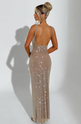 Fioreclo Petrine Maxi Dress in Gold