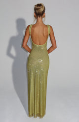 Fioreclo Petrine Maxi Dress in Olive