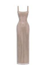 Fioreclo Petrine Maxi Dress in Silver