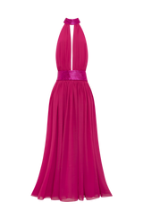Fioreclo Rosaline Maxi Dress in Raspberry