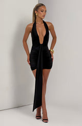 Fioreclo Rosella Mini Dress in Black