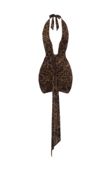 Fioreclo Rosella Mini Dress in Leopard Print