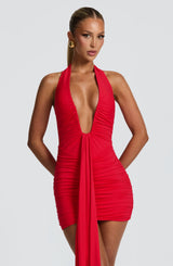 Fioreclo Rosella Mini Dress in Red
