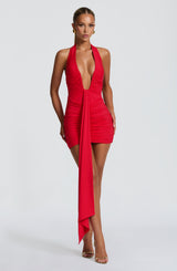Fioreclo Rosella Mini Dress in Red