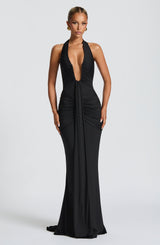 Fioreclo Rosetti Maxi Dress in Black