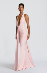 Fioreclo Rosetti Maxi Dress in Blush