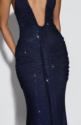 Fioreclo Rosetti Maxi Dress in Navy Sparkle