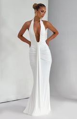 Fioreclo Rosetti Maxi Dress in White