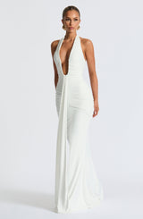 Fioreclo Rosetti Maxi Dress in White