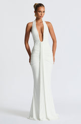Fioreclo Rosetti Maxi Dress in White
