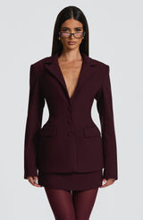 Fioreclo Rowella Blazer in Plum