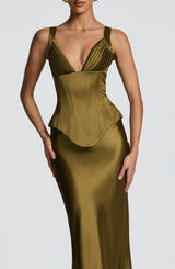 Fioreclo Rowyn Corset in Deep Olive