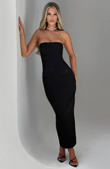 Fioreclo Roxana Midaxi Dress in Black
