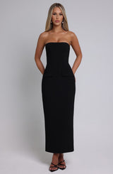 Fioreclo Roxana Midaxi Dress in Black