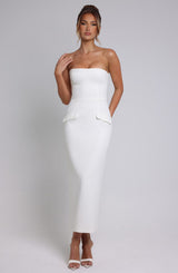 Fioreclo Roxelle Midaxi Dress in Ivory