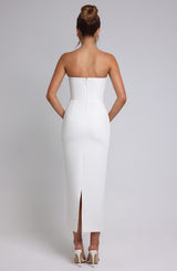 Fioreclo Roxelle Midaxi Dress in Ivory