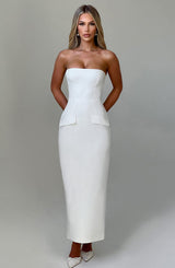 Fioreclo Roxelle Midaxi Dress in Ivory