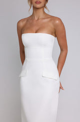 Fioreclo Roxelle Midaxi Dress in Ivory