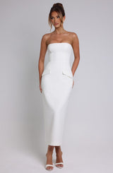 Fioreclo Roxelle Midaxi Dress in Ivory