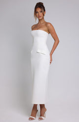Fioreclo Roxelle Midaxi Dress in Ivory