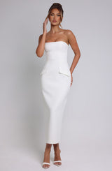 Fioreclo Roxelle Midaxi Dress in Ivory