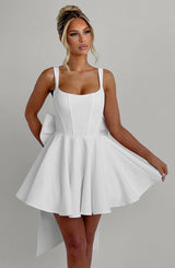 Fioreclo Ruella Mini Dress in Ivory
