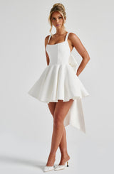 Fioreclo Ruella Mini Dress in Ivory