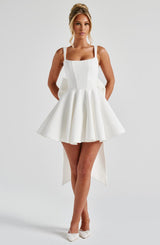 Fioreclo Ruella Mini Dress in Ivory