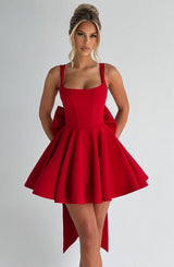 Fioreclo Ruella Mini Dress in Red