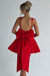 Fioreclo Ruella Mini Dress in Red