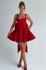 Fioreclo Ruella Mini Dress in Red