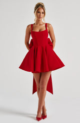 Fioreclo Ruella Mini Dress in Red