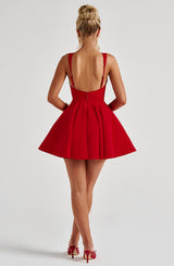 Fioreclo Ruella Mini Dress in Red