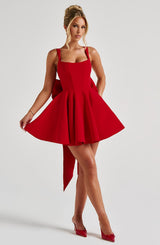 Fioreclo Ruella Mini Dress in Red