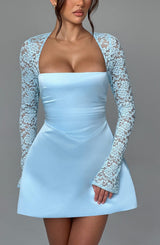 Fioreclo Sadira Mini Dress in Blue