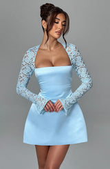 Fioreclo Sadira Mini Dress in Blue