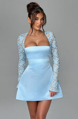 Fioreclo Sadira Mini Dress in Blue
