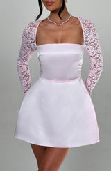 Fioreclo Sadira Mini Dress in Blush