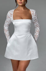 Fioreclo Sadira Mini Dress in Ivory