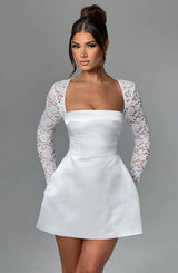 Fioreclo Sadira Mini Dress in Ivory